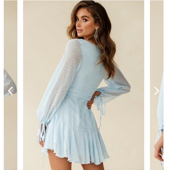Selfie Leslie Chiffon Mini Dress - Picture 3 of 10